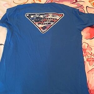 Men's Columbia PFG Blue Size Medium Short Sleeve T Shirt